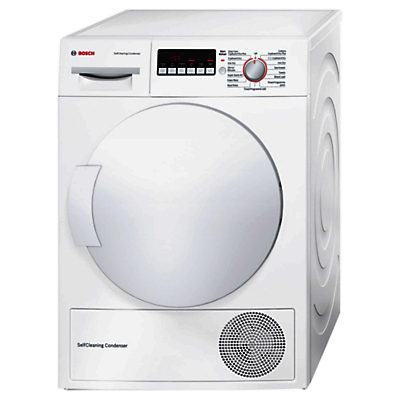 Bosch WTW83260GB Freestanding Condenser Tumble Dryer, 8kg Load, A++ Energy Rating, White Bosch WTW83260GB Freestanding Condenser Tumble Dryer, 8kg Load, A++ Energy Rating, White